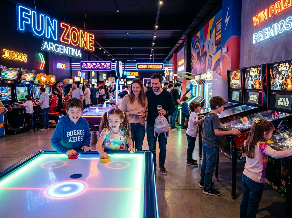 Zona de arcades y máquinas de juego