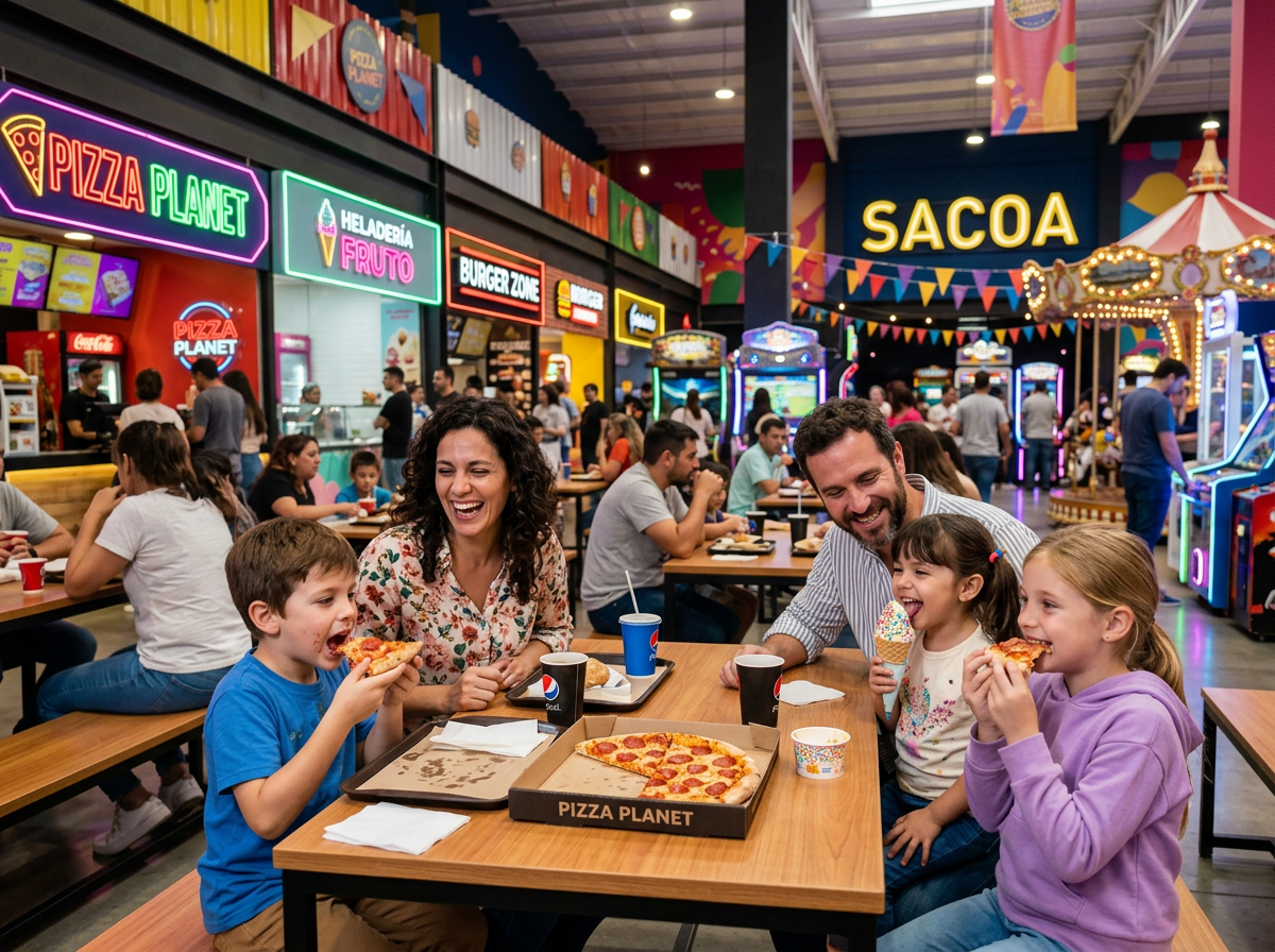Snack bar y patio de comidas