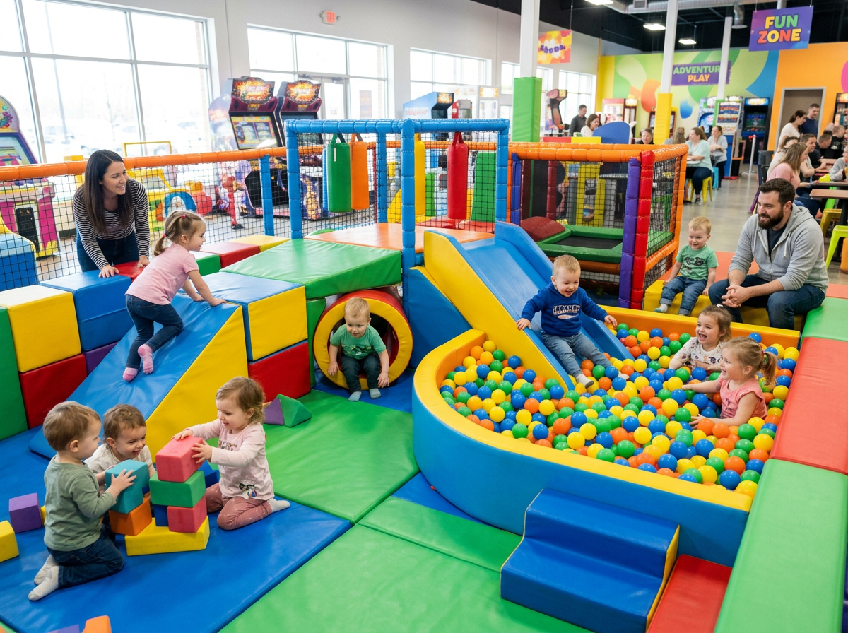 Área de juego suave para bebés y niños pequeños