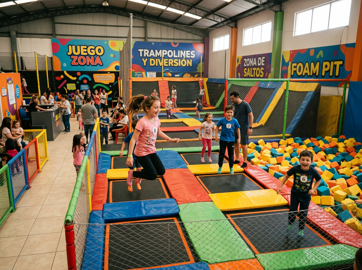 Parque de trampolines familiar