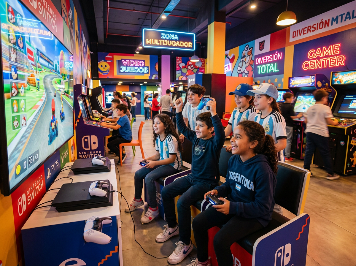 Sala de videojuegos multijugador